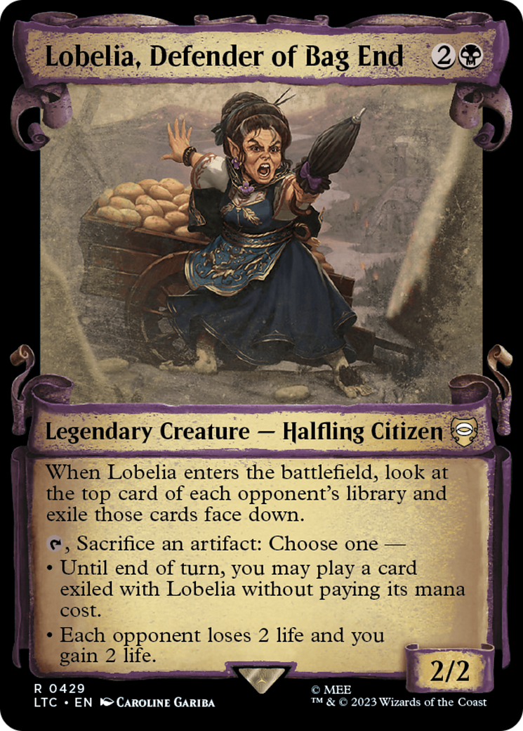 Lobelia, Defender of Bag End [The Lord of the Rings: Tales of Middle-Earth Commander Showcase Scrolls] | Grognard Games