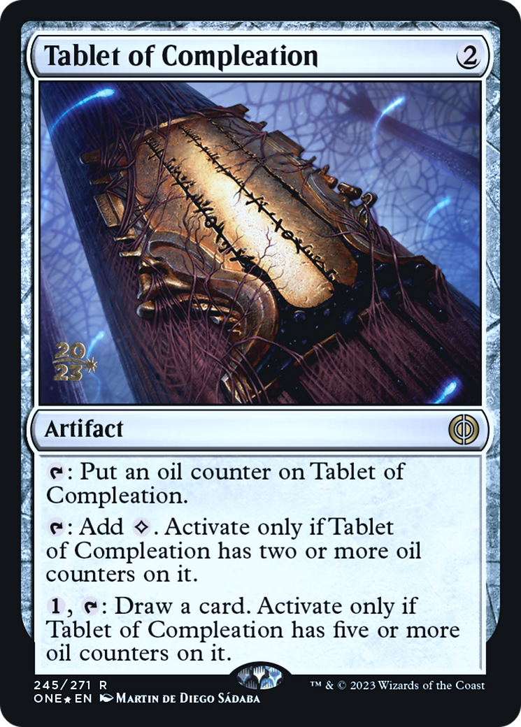 Tablet of Compleation [Phyrexia: All Will Be One Prerelease Promos] | Grognard Games