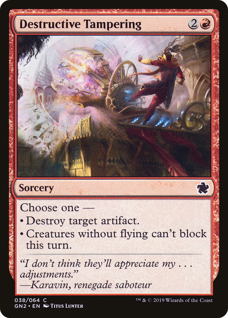 Destructive Tampering [Game Night 2019] | Grognard Games