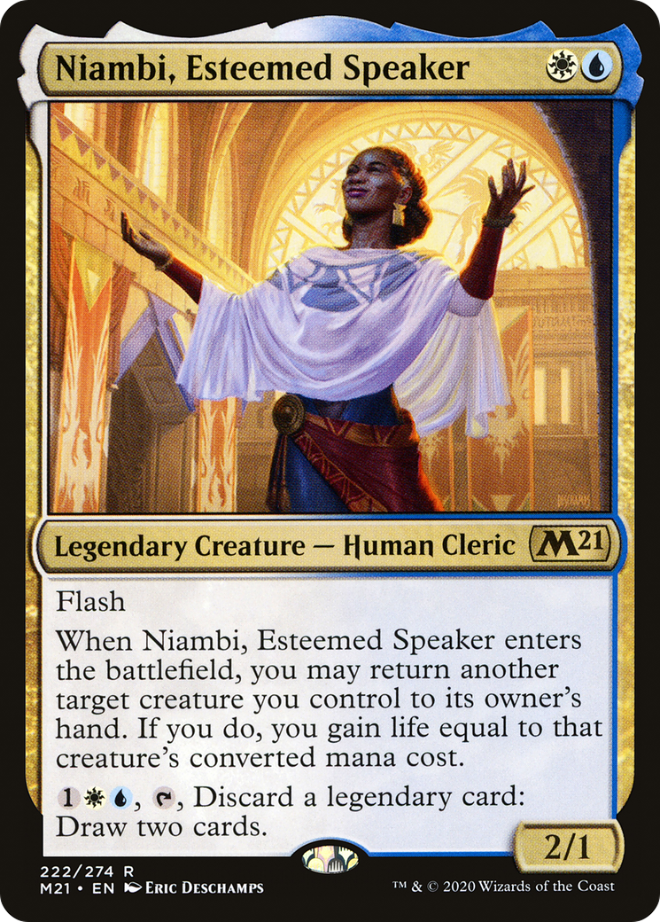 Niambi, Esteemed Speaker [Core Set 2021] | Grognard Games