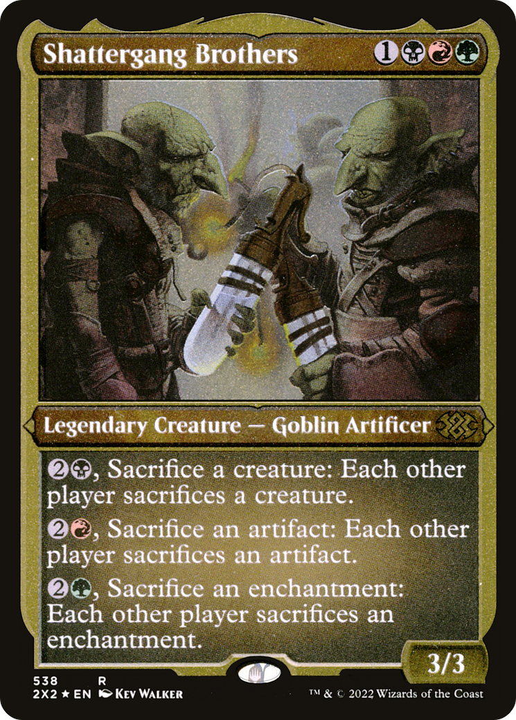 Shattergang Brothers (Foil Etched) (2X2-538) - Double Masters 2022 Foil | Grognard Games