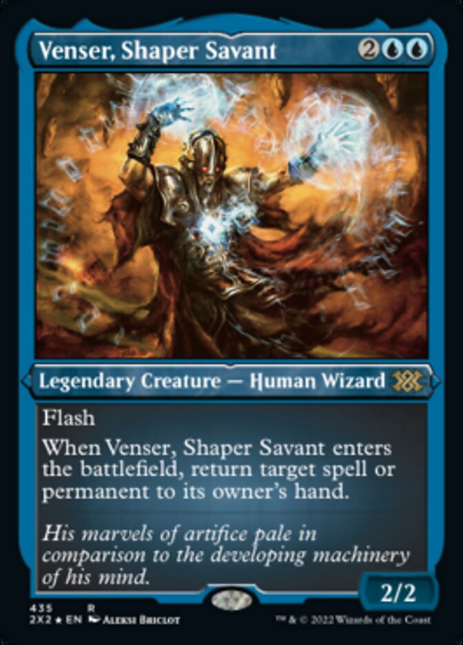 Venser, Shaper Savant (Foil Etched) [Double Masters 2022] | Grognard Games