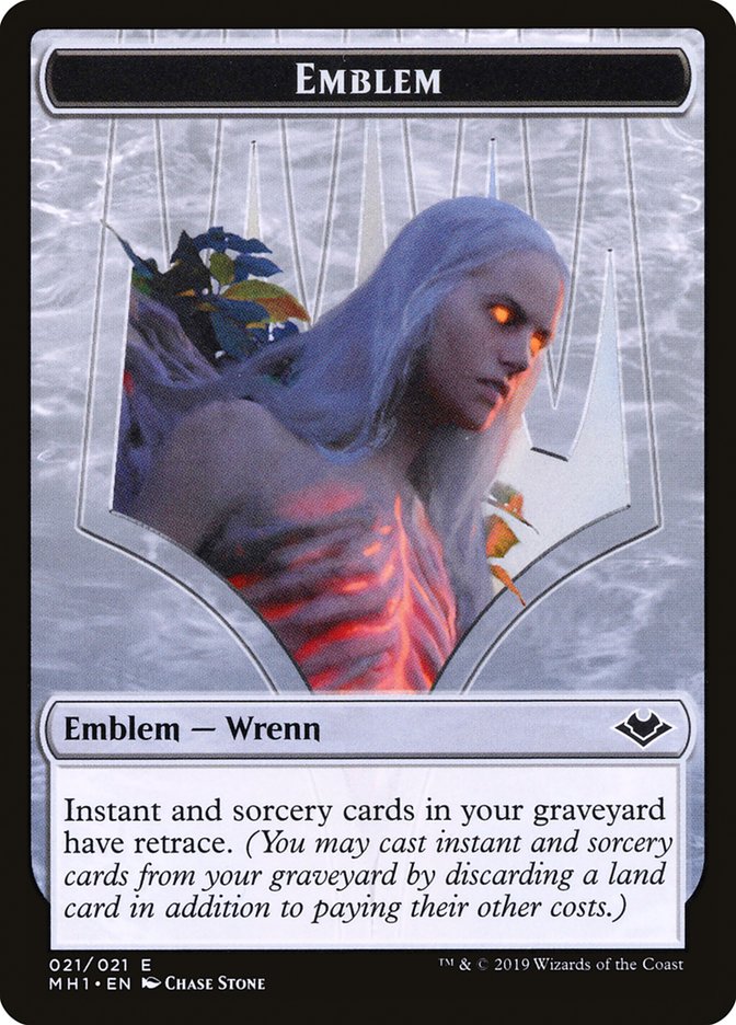 Illusion (005) // Wrenn and Six Emblem (021) Double-Sided Token [Modern Horizons Tokens] | Grognard Games