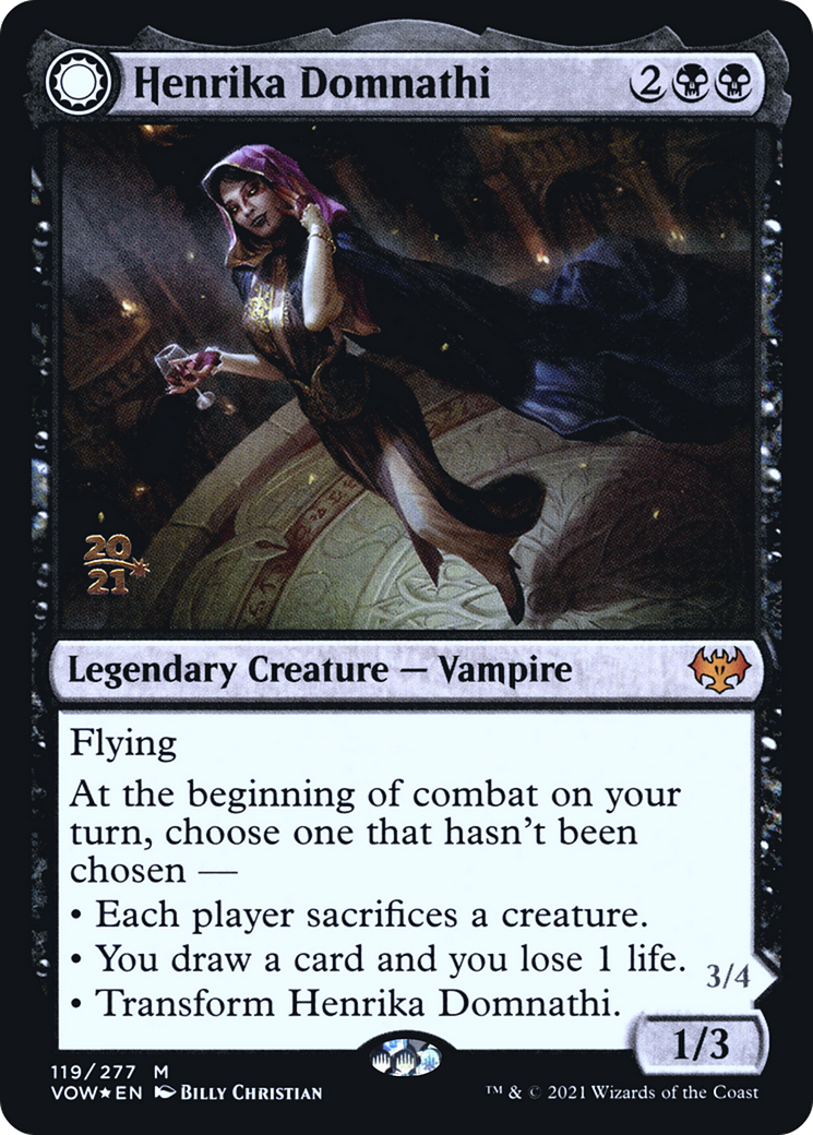 Henrika Domnathi // Henrika, Infernal Seer [Innistrad: Crimson Vow Prerelease Promos] | Grognard Games