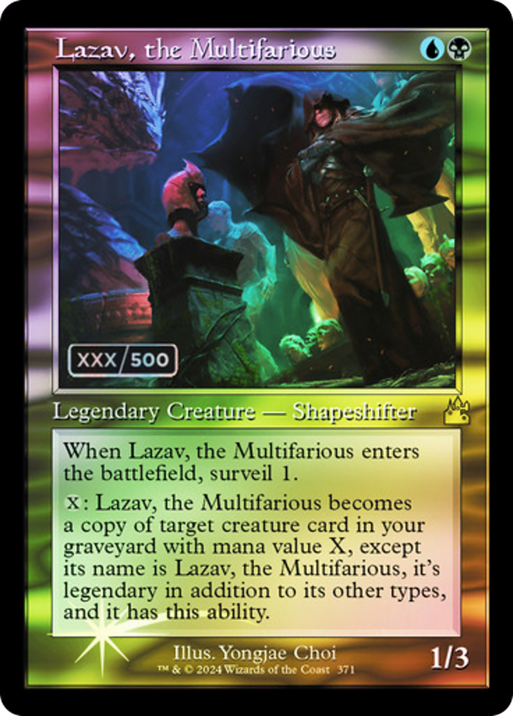 Lazav, the Multifarious (Retro) (Serialized) [Ravnica Remastered] | Grognard Games