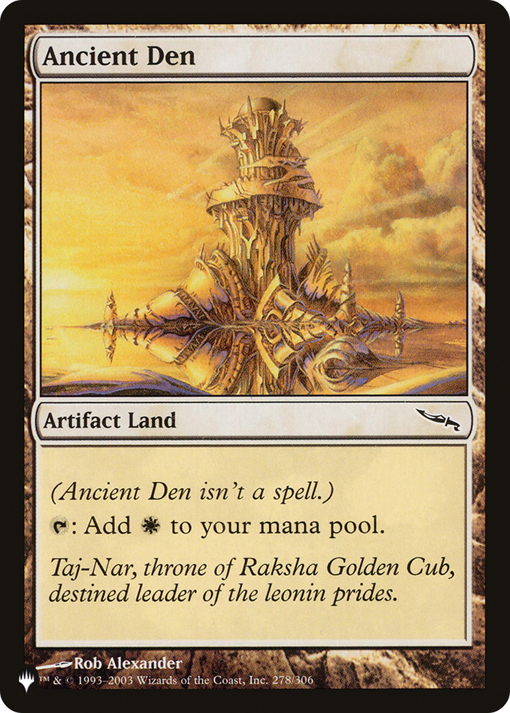Ancient Den (LIST-278/306) - The List | Grognard Games