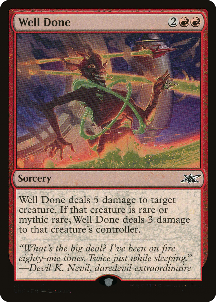 Well Done (Galaxy Foil) [Unfinity] | Grognard Games