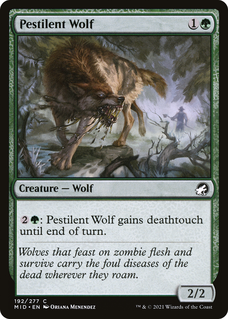 Pestilent Wolf [Innistrad: Midnight Hunt] | Grognard Games