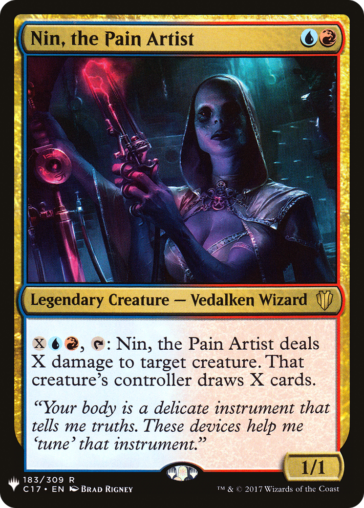 Nin, the Pain Artist [The List] | Grognard Games