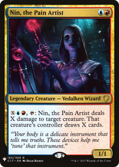 Nin, the Pain Artist [The List] | Grognard Games