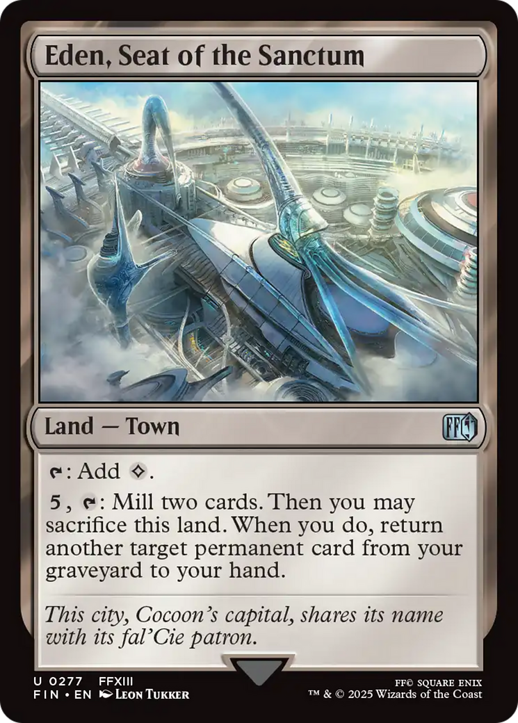 Eden, Seat of the Sanctum (FIN-277) - FINAL FANTASY Foil | Grognard Games
