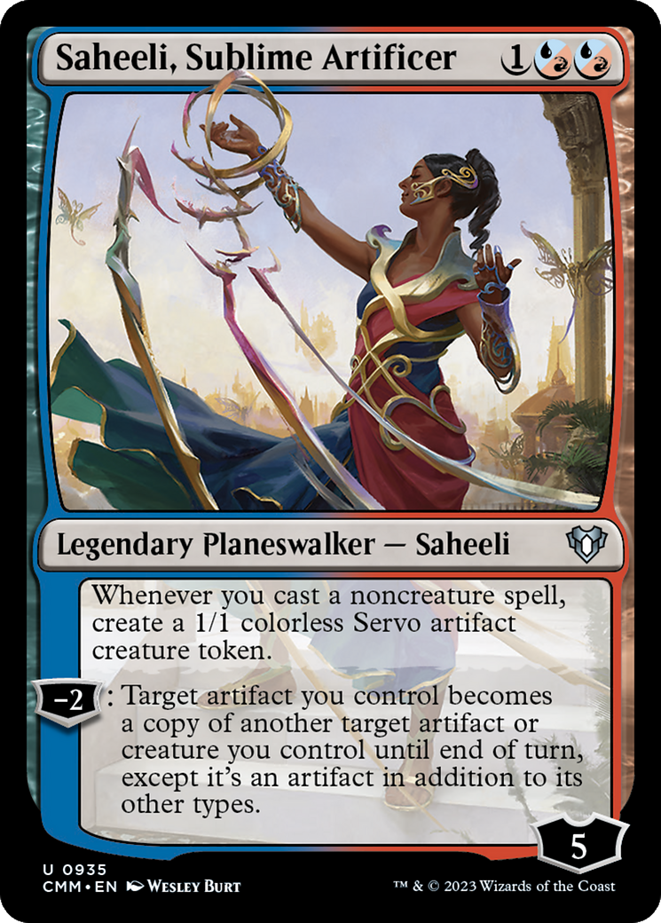 Saheeli, Sublime Artificer [Commander Masters] | Grognard Games