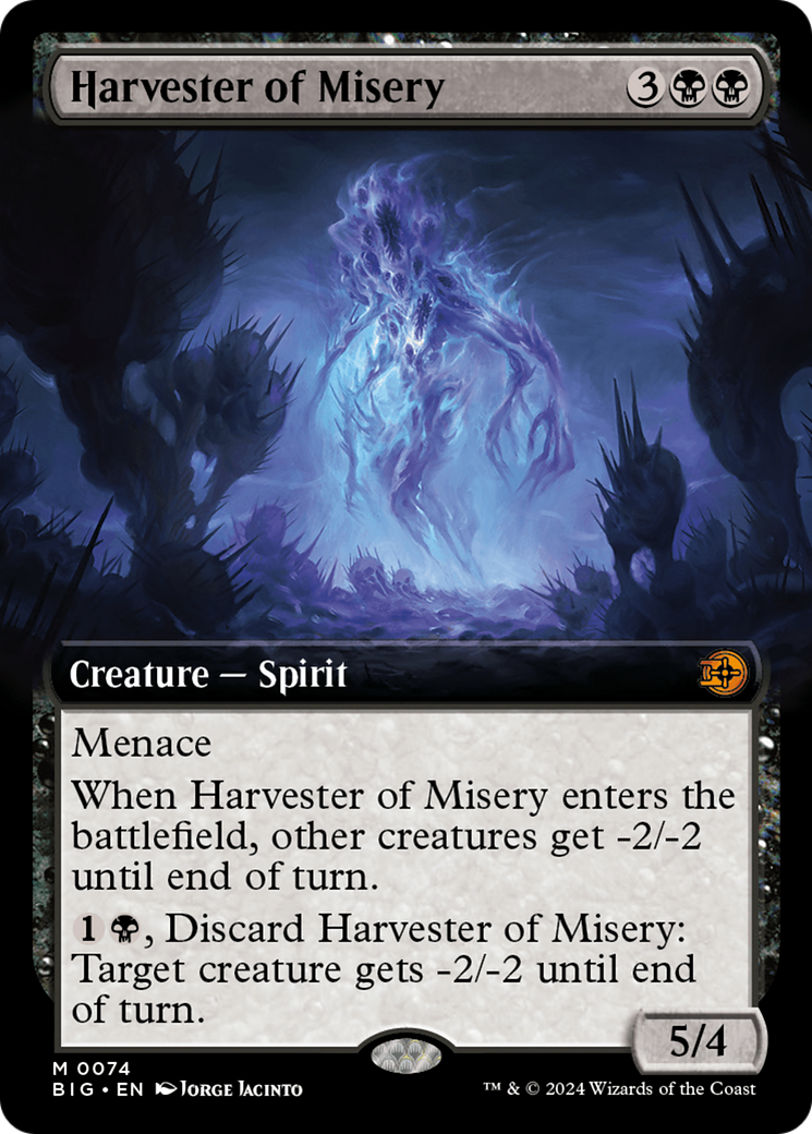 Harvester of Misery (Extended Art) [Outlaws of Thunder Junction: The Big Score] | Grognard Games