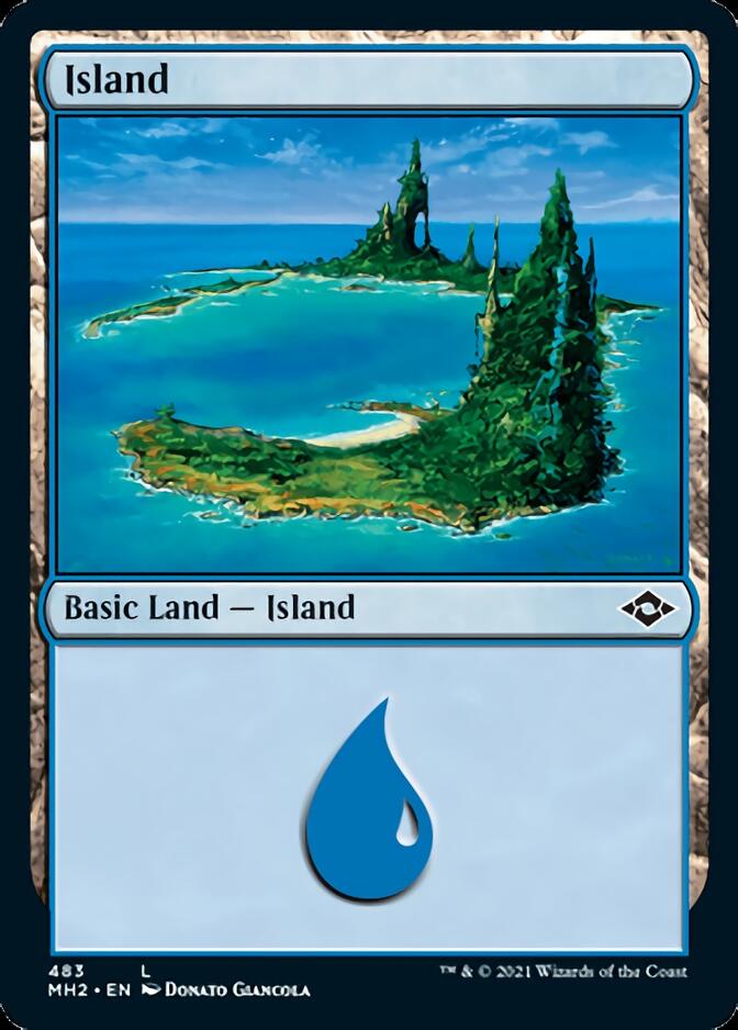 Island (483) (Foil Etched) [Modern Horizons 2] | Grognard Games