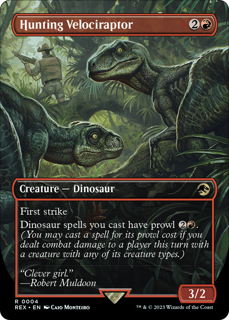 Hunting Velociraptor (Borderless) [Jurassic World Collection] | Grognard Games