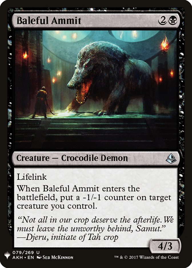 Baleful Ammit [Mystery Booster] | Grognard Games