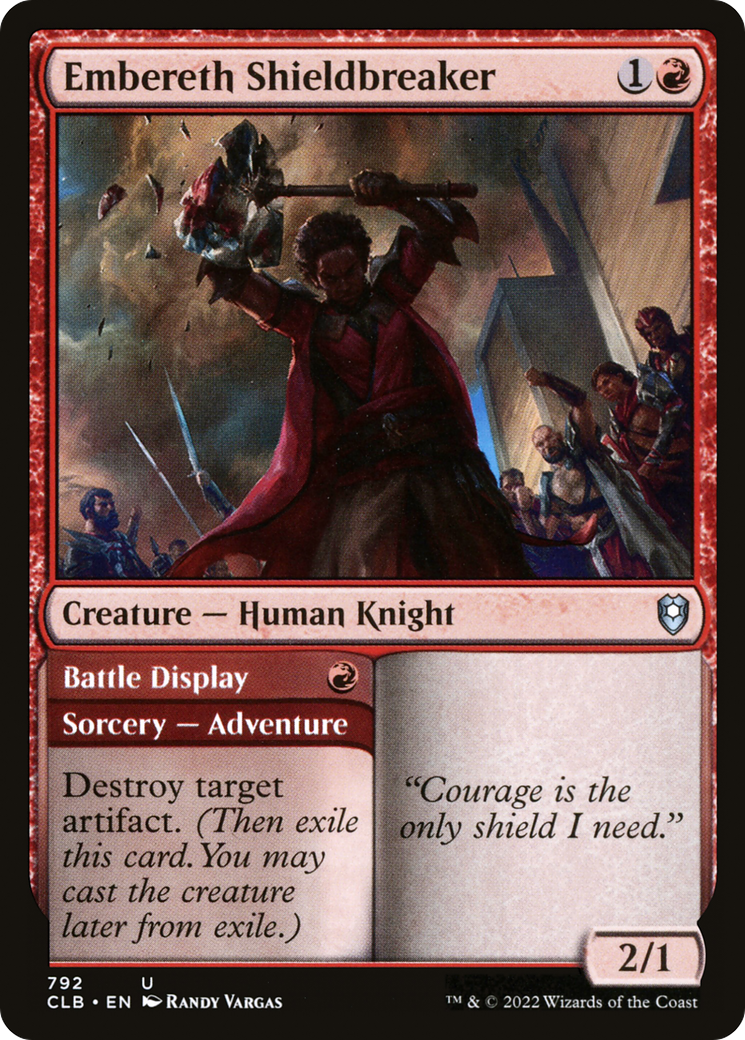 Embereth Shieldbreaker // Battle Display [Commander Legends: Battle for Baldur's Gate] | Grognard Games