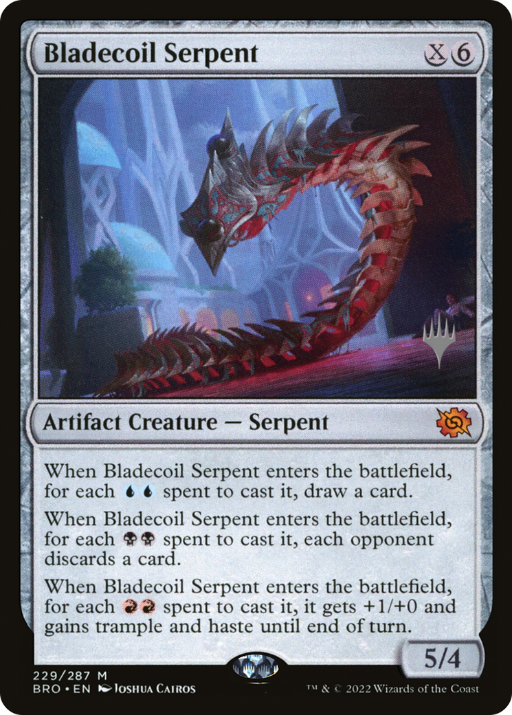 Bladecoil Serpent (Promo Pack) [The Brothers' War Promos] | Grognard Games