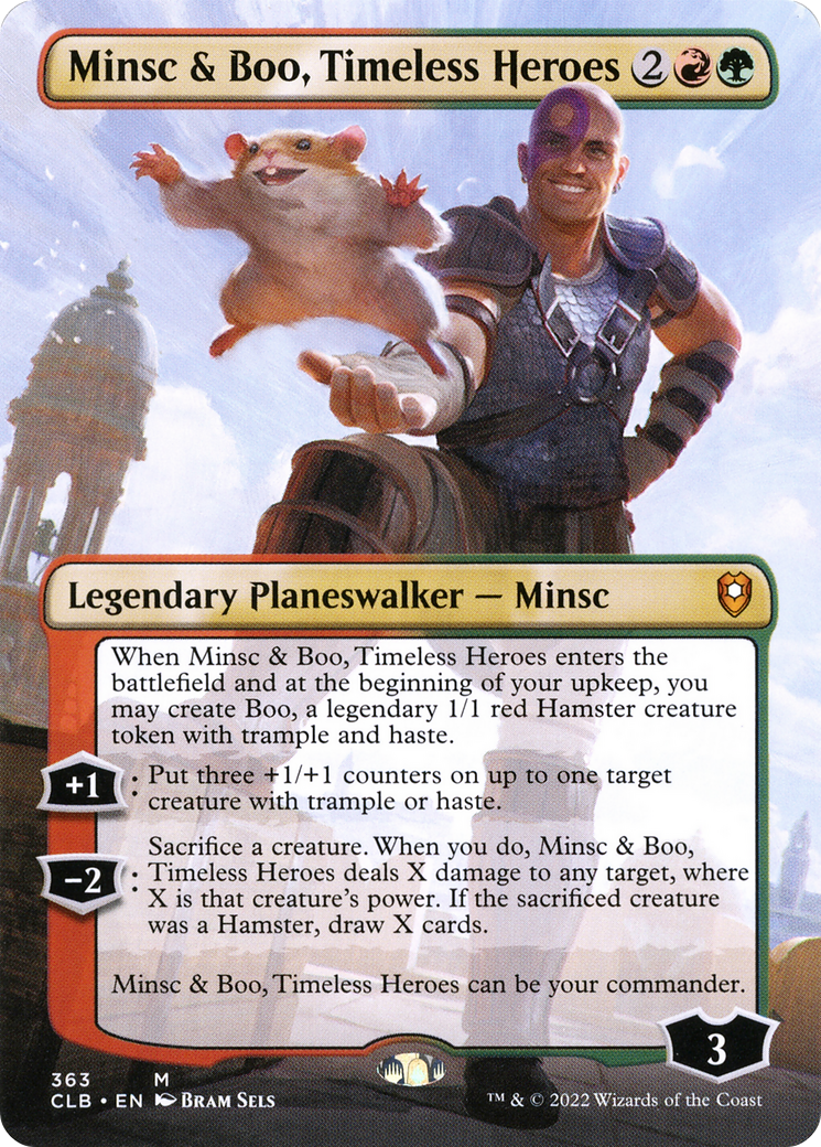 Minsc & Boo, Timeless Heroes (Borderless) [Commander Legends: Battle for Baldur's Gate] | Grognard Games