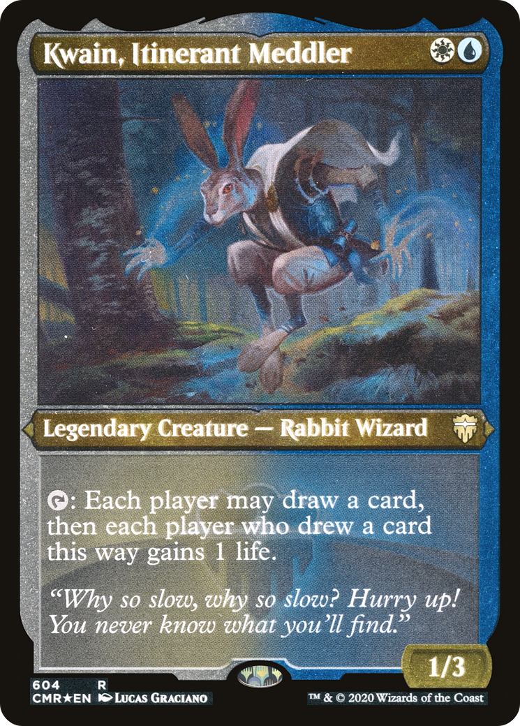 Kwain, Itinerant Meddler (Etched) [Commander Legends] | Grognard Games