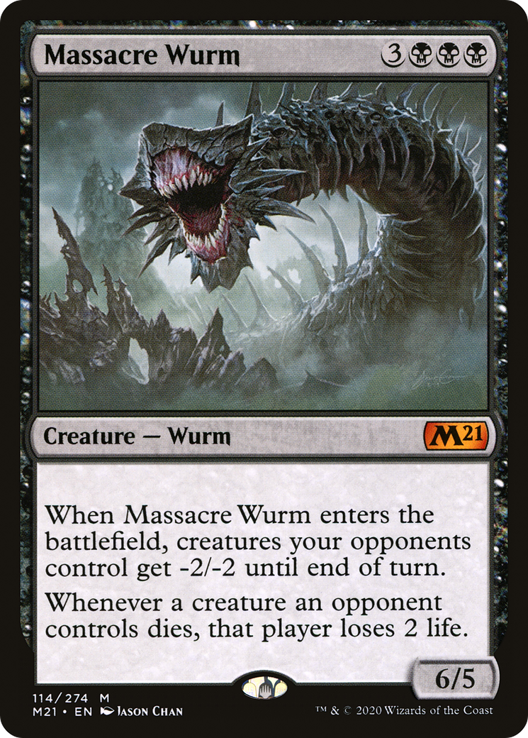 Massacre Wurm [Core Set 2021] | Grognard Games