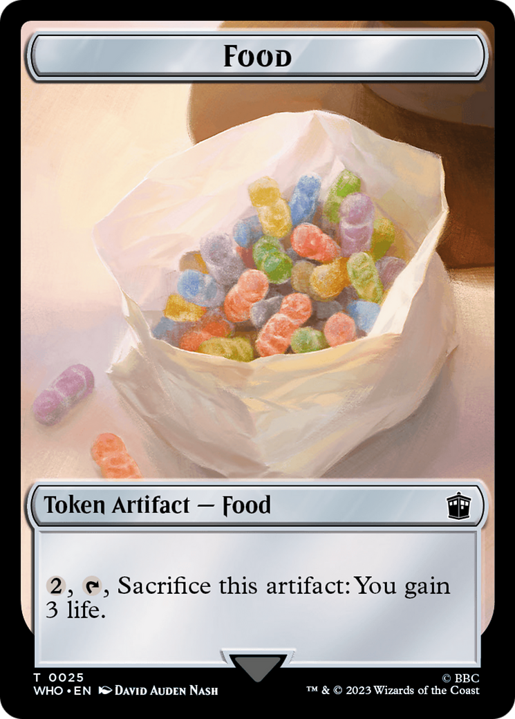 Alien Angel // Food (0025) Double-Sided Token [Doctor Who Tokens] | Grognard Games