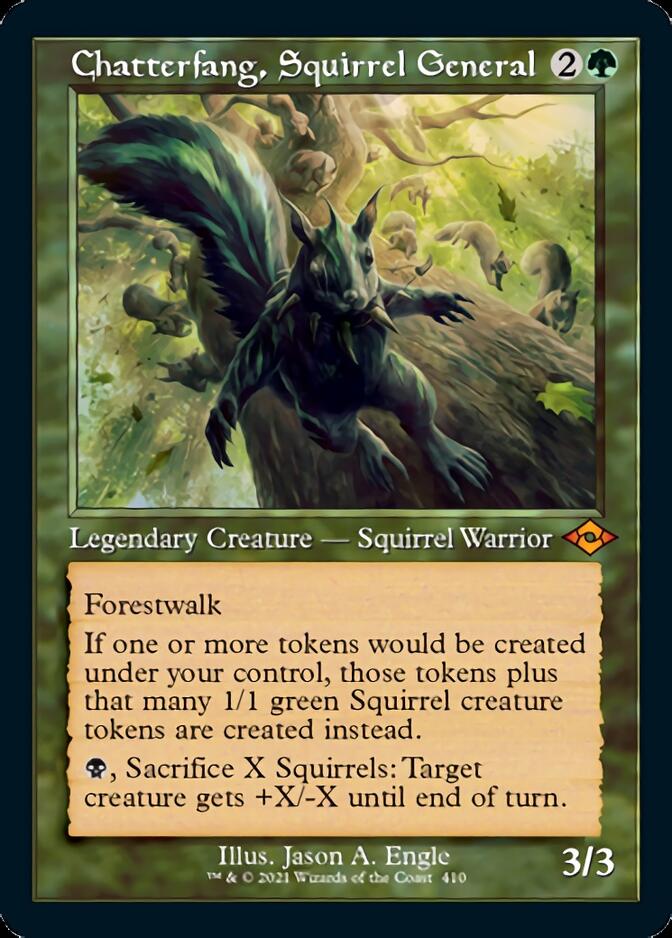 Chatterfang, Squirrel General (Retro Foil Etched) [Modern Horizons 2] | Grognard Games