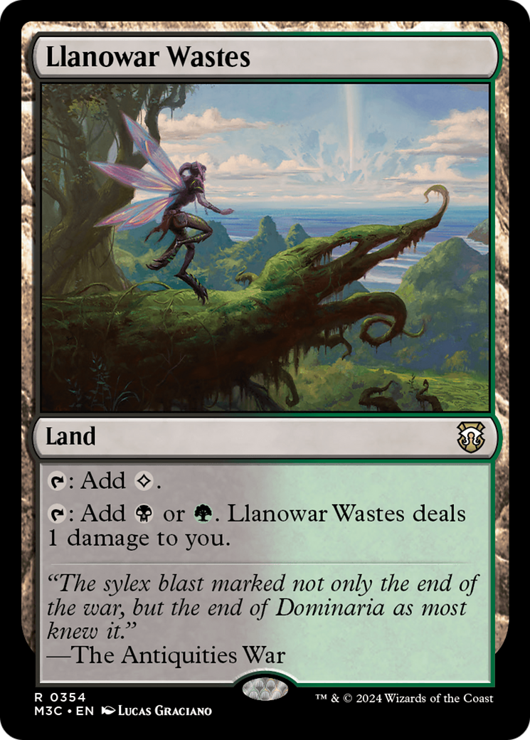 Llanowar Wastes (M3C-354) - Modern Horizons 3 Commander Foil | Grognard Games
