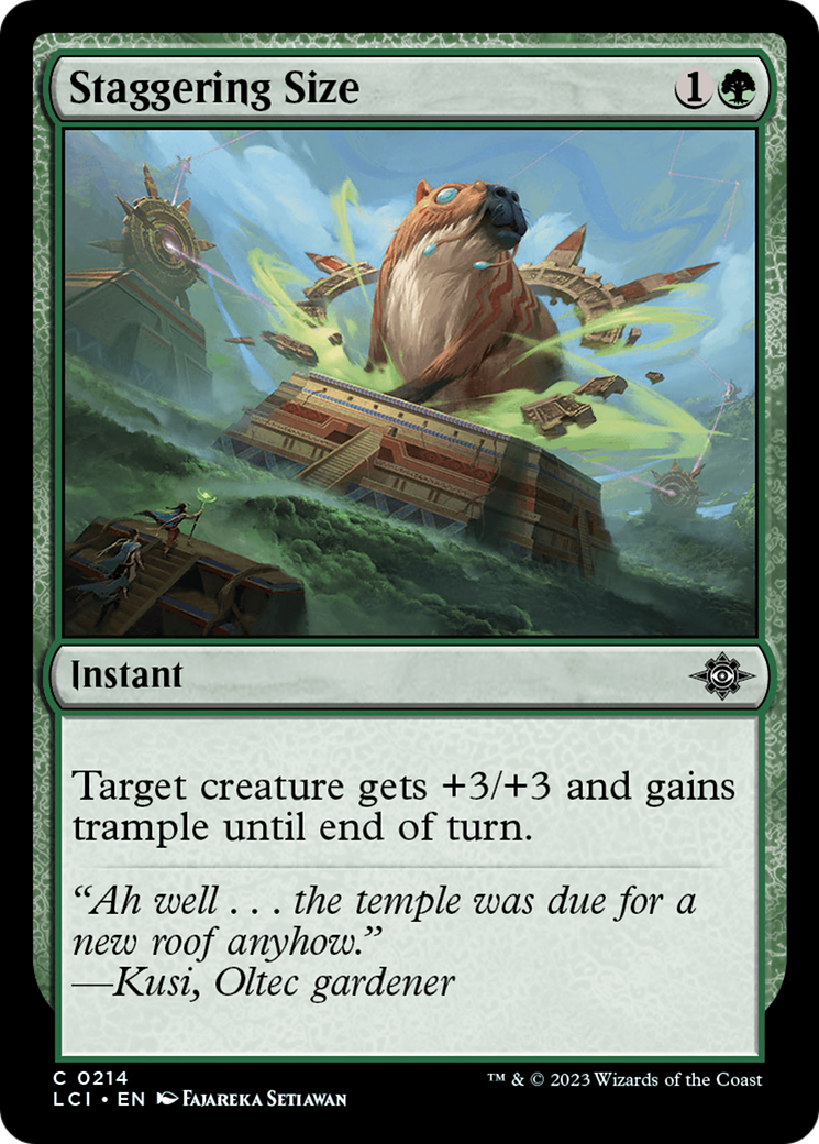 Staggering Size [The Lost Caverns of Ixalan] | Grognard Games