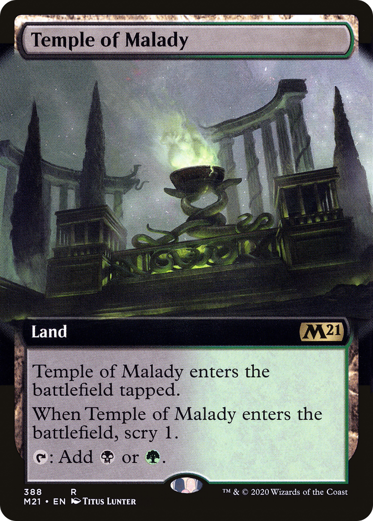 Temple of Malady (Extended) [Core Set 2021] | Grognard Games