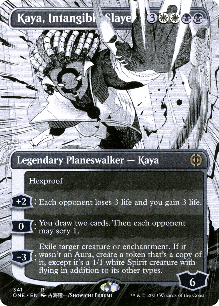 Kaya, Intangible Slayer (Borderless Manga) [Phyrexia: All Will Be One] | Grognard Games