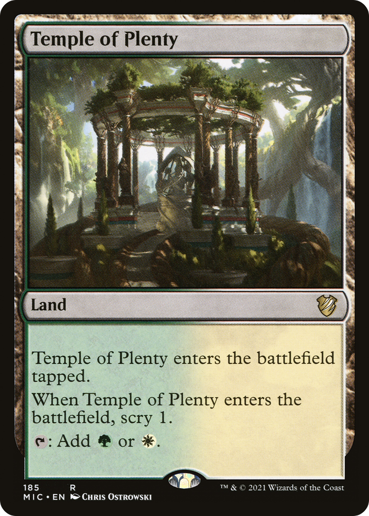 Temple of Plenty [Innistrad: Midnight Hunt Commander] | Grognard Games