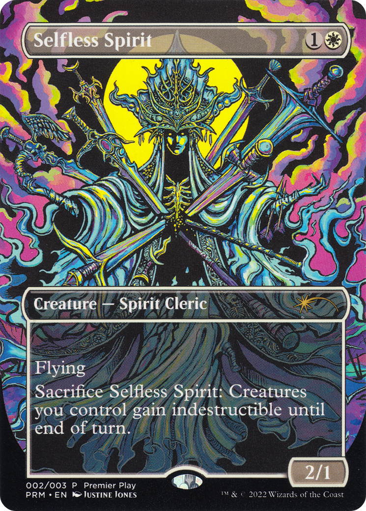 Selfless Spirit (Borderless Alternate-Art) [Regional Championship Qualifiers 2022] | Grognard Games