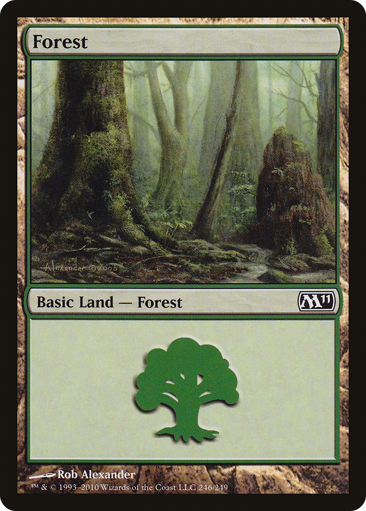Forest (M11-246) - Magic 2011 Foil | Grognard Games