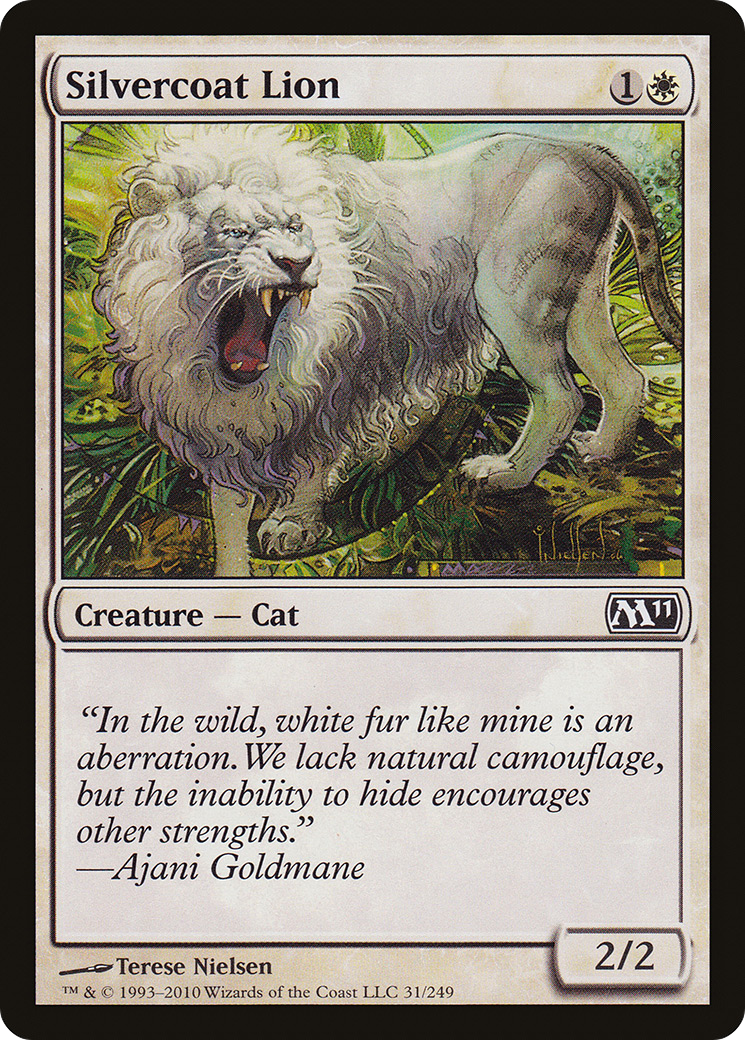 Silvercoat Lion (M11-031) - Magic 2011 Foil | Grognard Games
