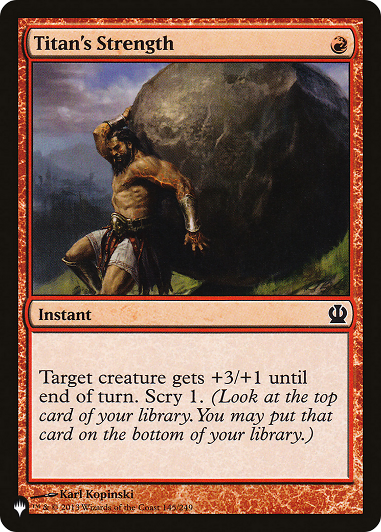Titan's Strength [The List] | Grognard Games