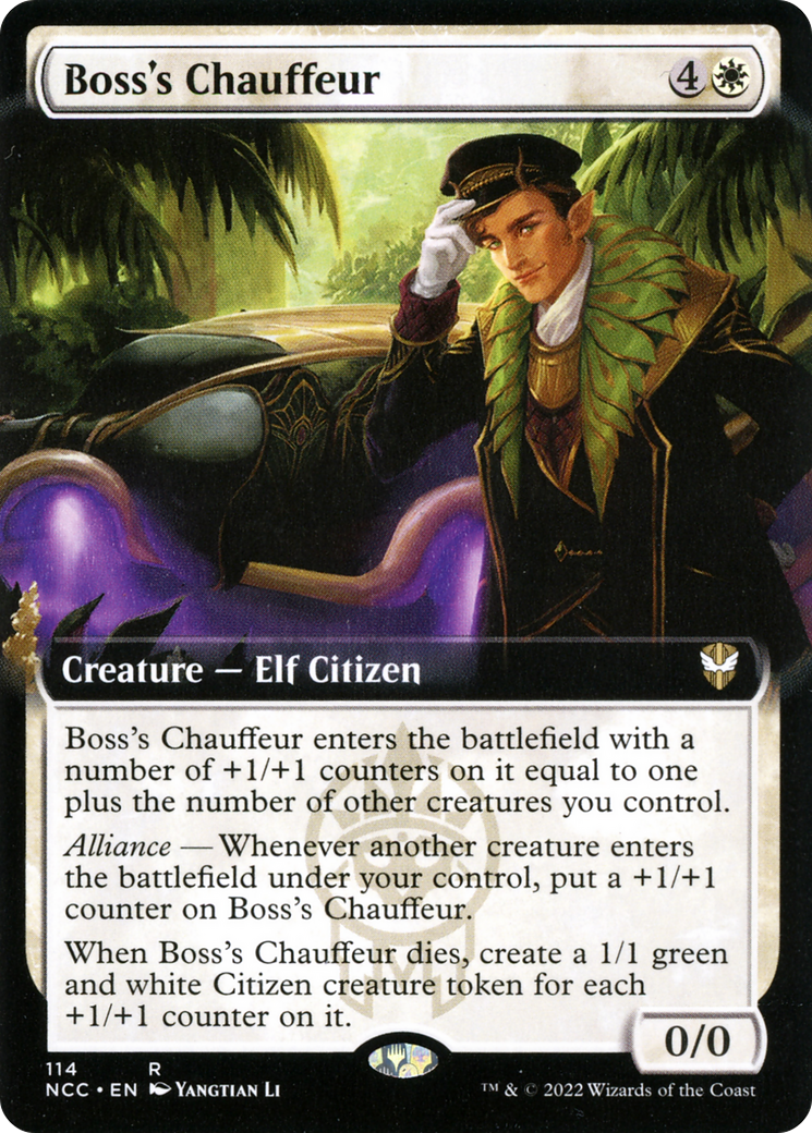 Boss's Chauffeur (Extended Art) [Streets of New Capenna Commander] | Grognard Games