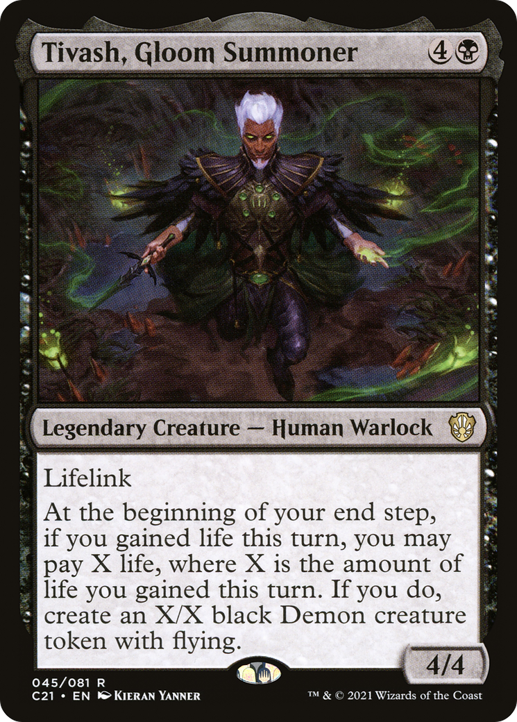 Tivash, Gloom Summoner [Commander 2021] | Grognard Games