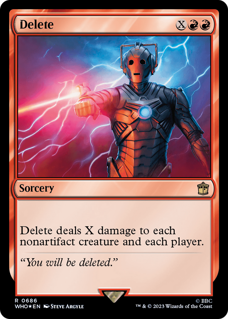 Delete (Surge Foil) [Doctor Who] | Grognard Games