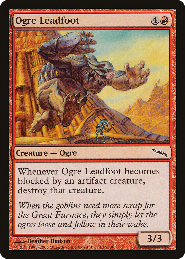 Ogre Leadfoot (MRD-102) - Mirrodin Foil | Grognard Games