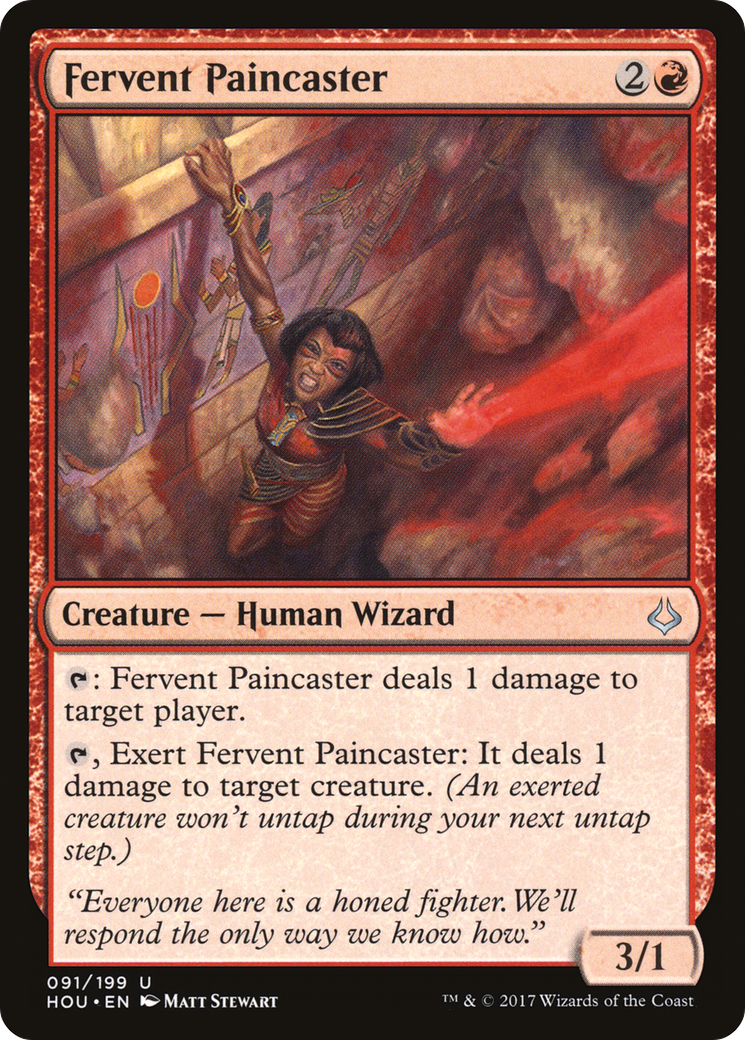 Fervent Paincaster (HOU-091) - Hour of Devastation Foil | Grognard Games