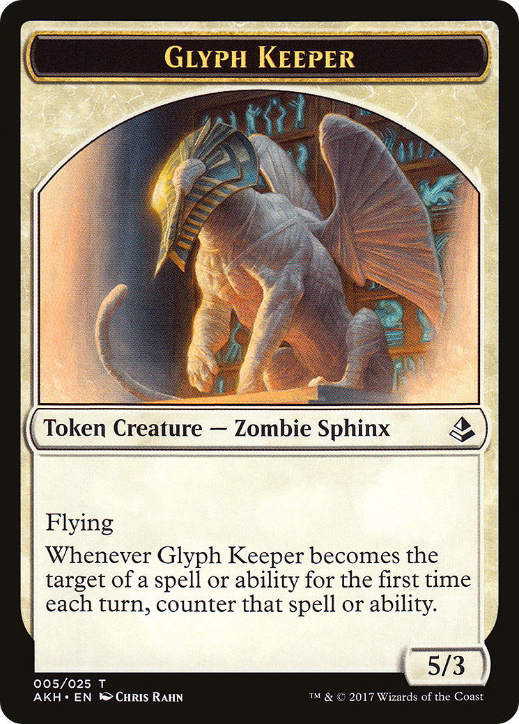 Glyph Keeper (AKH-005) - Amonkhet Tokens Foil | Grognard Games