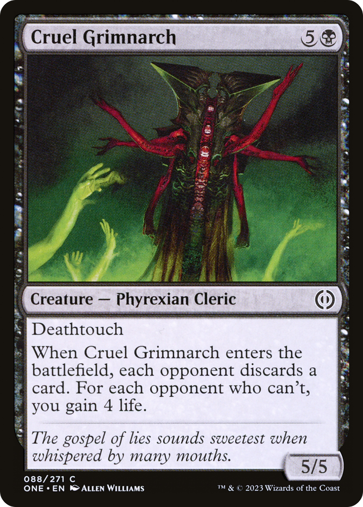 Cruel Grimnarch [Phyrexia: All Will Be One] | Grognard Games