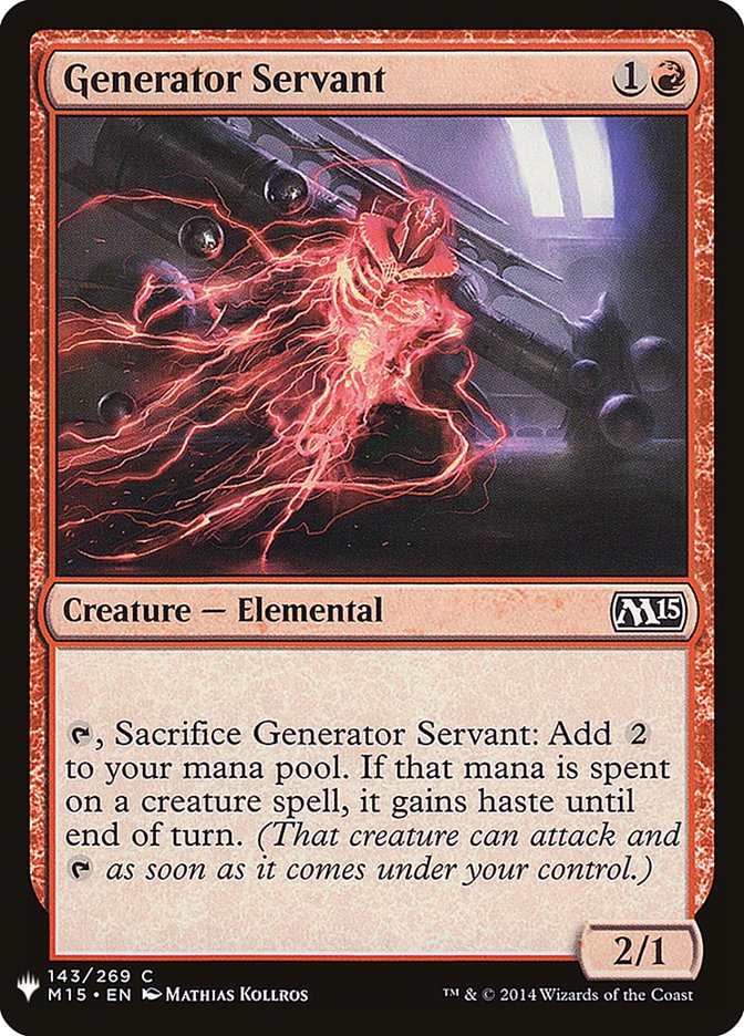 Generator Servant [Mystery Booster] | Grognard Games