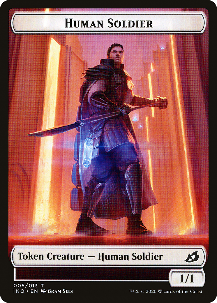 Human Soldier (005/013) [Ikoria: Lair of Behemoths Tokens] | Grognard Games