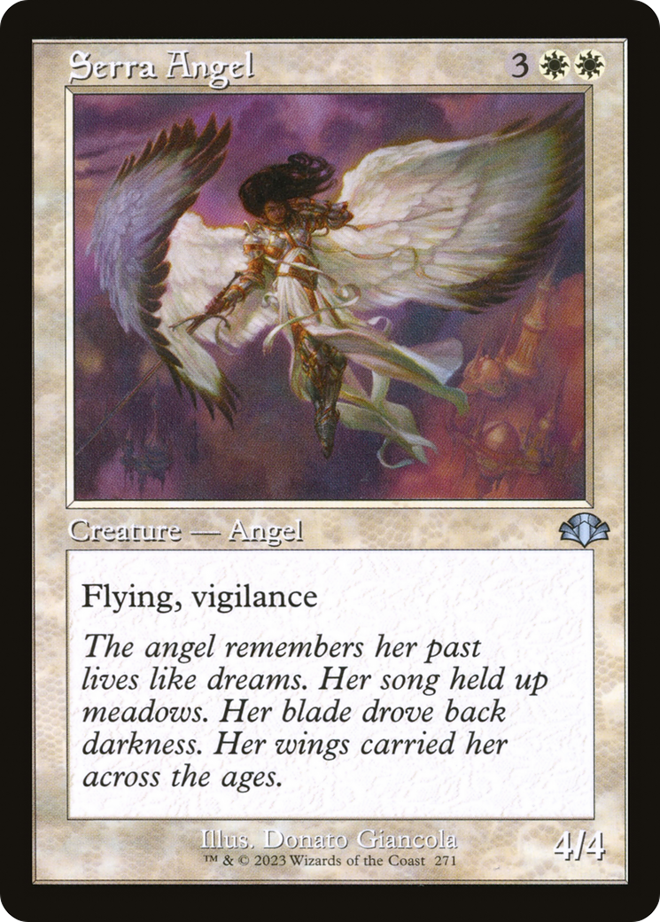 Serra Angel (Retro) [Dominaria Remastered] | Grognard Games