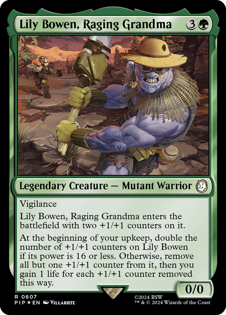 Lily Bowen, Raging Grandma (Surge Foil) [Fallout] | Grognard Games