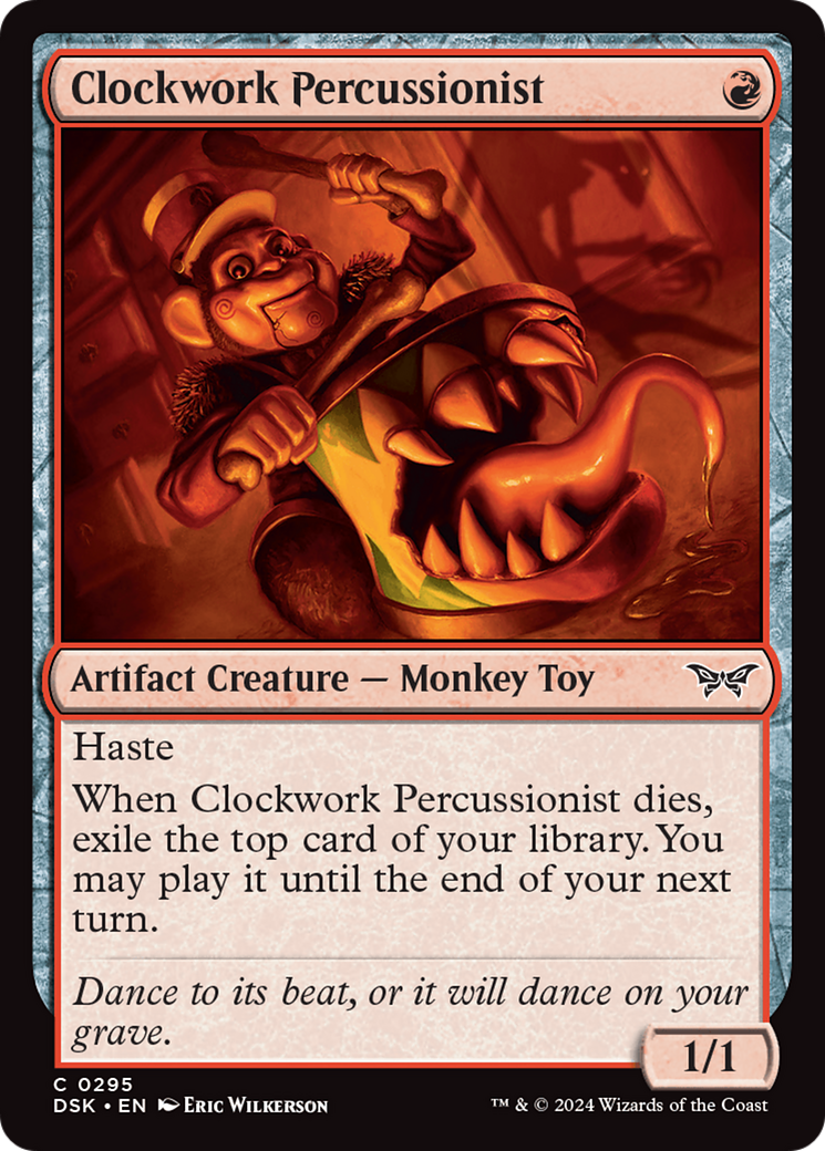 Clockwork Percussionist (0295) [Duskmourn: House of Horror] | Grognard Games