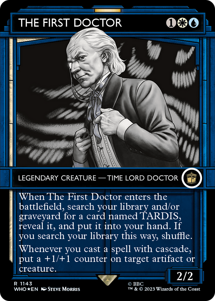 The First Doctor (Showcase) (Surge Foil) [Doctor Who] | Grognard Games