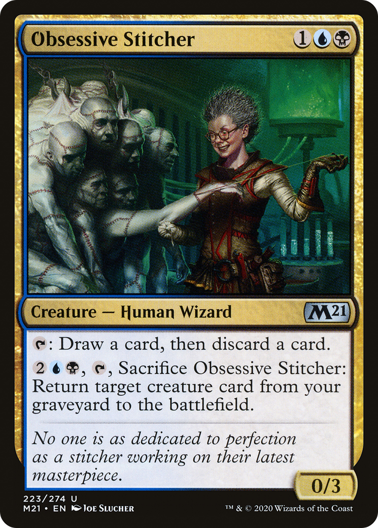 Obsessive Stitcher (M21-223) - Core Set 2021 Foil | Grognard Games